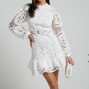Showpo lace dress long sleeve